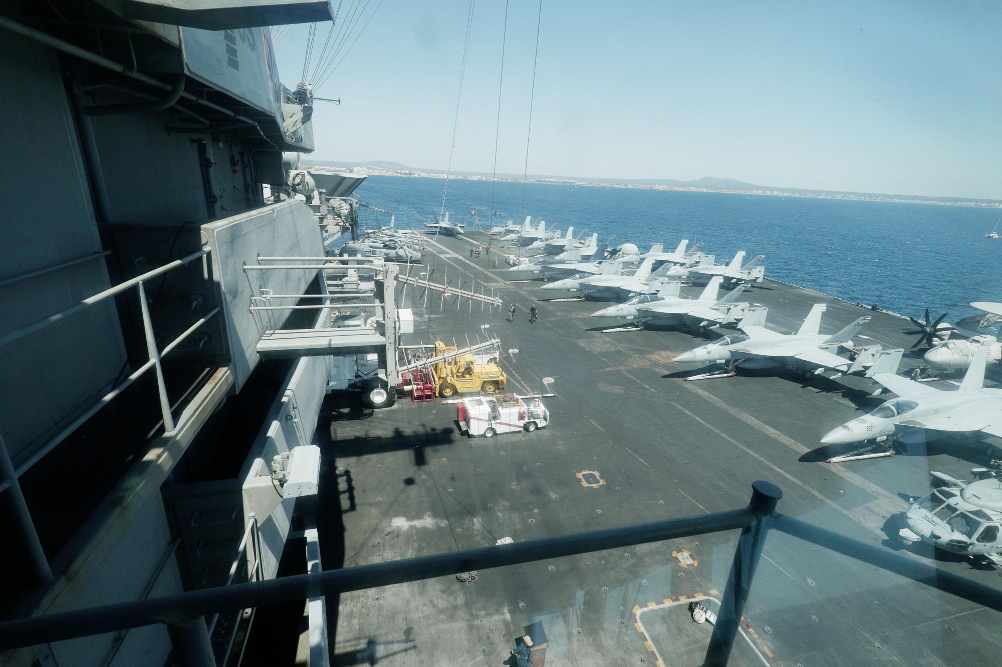 El portaviones nuclear Harry S. Truman ya está en Palma