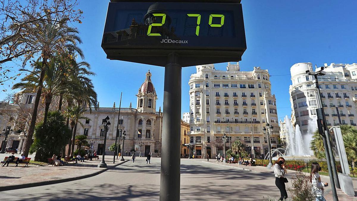 La media de temperatura de enero sube en Valencia