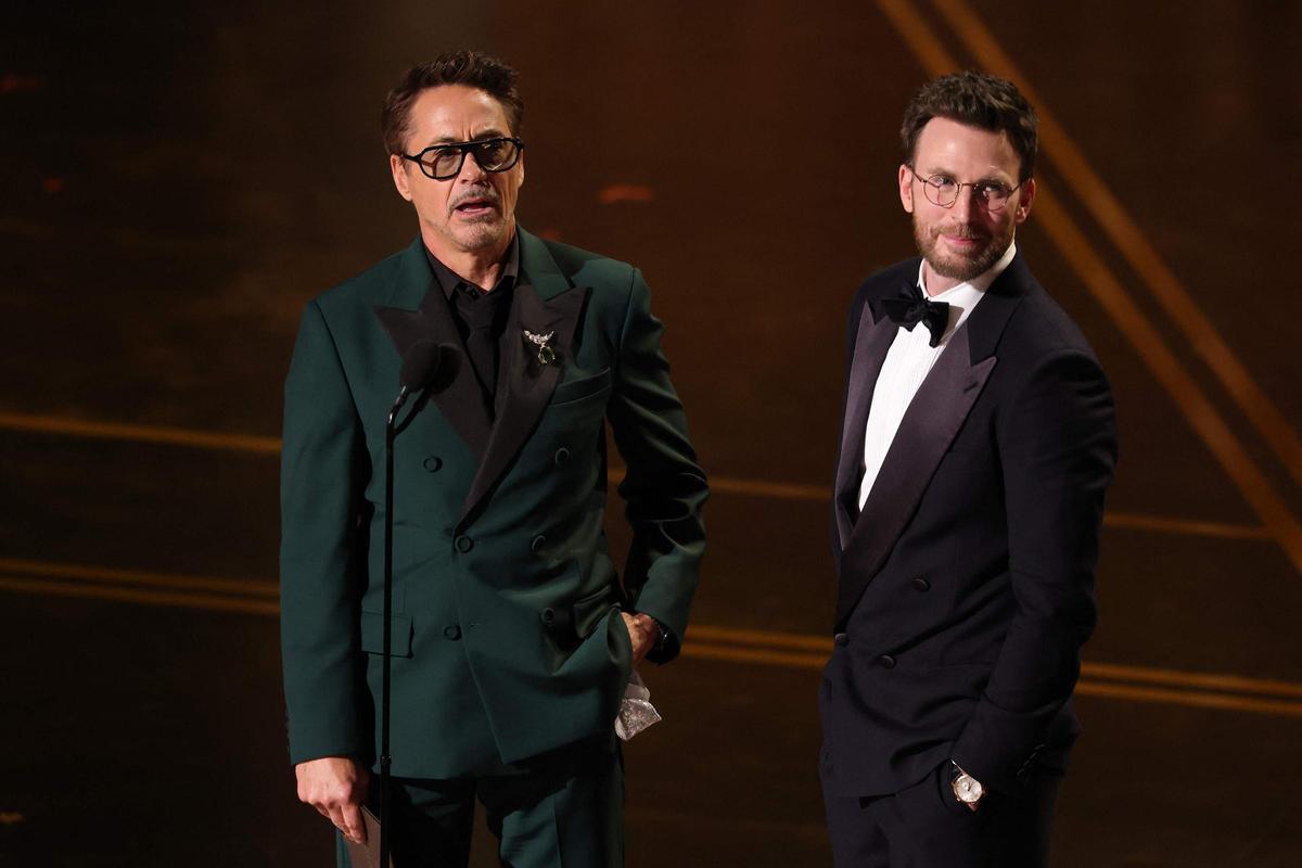 Robert Downey Jr. y Chris Evans, juntos para presentar uno de los Oscar