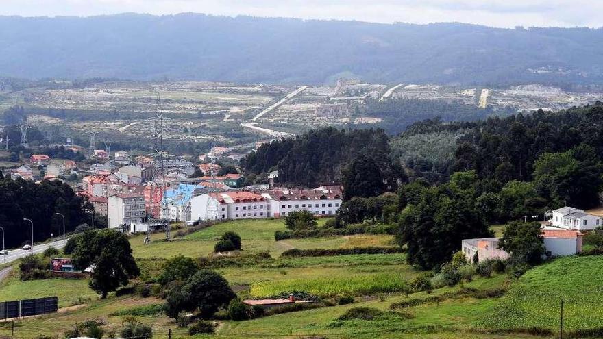 Vista general del polígono de Morás, en Arteixo.