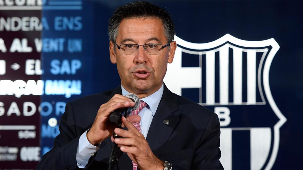 El presidente del FC Barcelona, Josep Maria Bartomeu