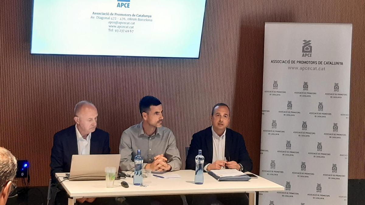 La roda de premsa de presentació de dades que s'ha fet a l'Escala.