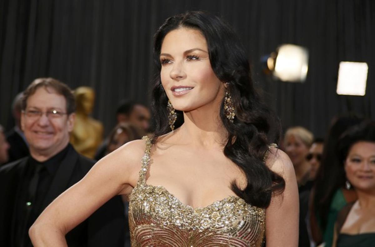 Zeta-Jones, en la alfombra roja de los Oscar.