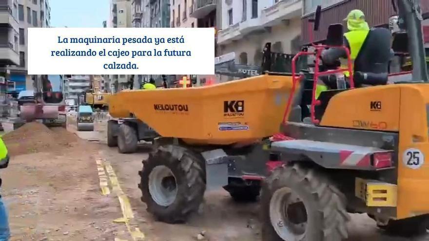 Los trabajos en el Coso han entrado en su fase más intensiva.