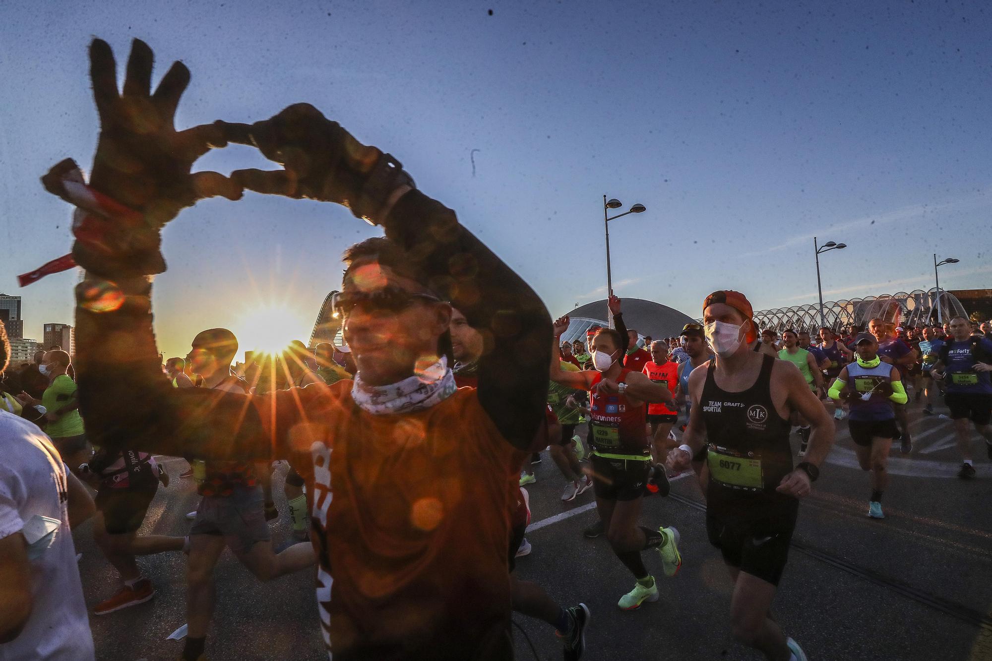 Salida del Maratón Valencia 2021