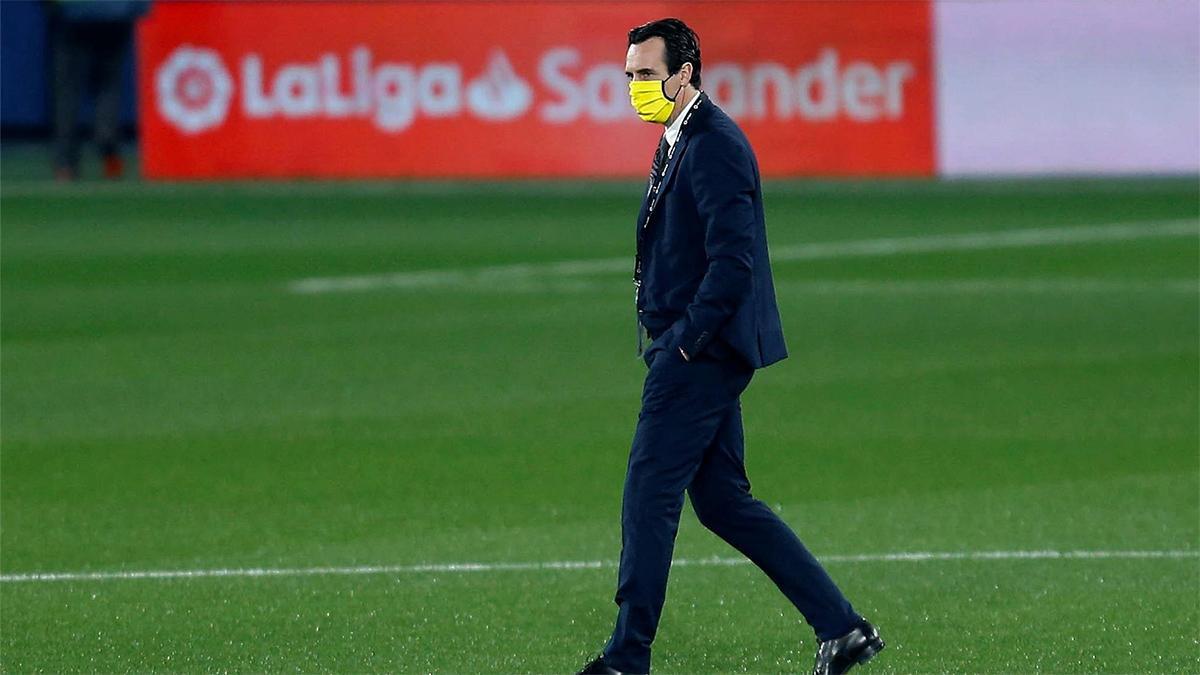 Emery durante un partido