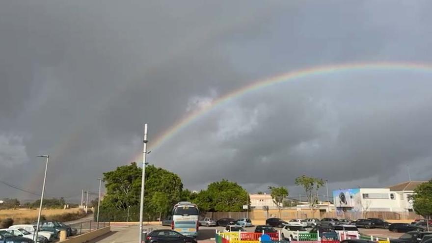 Doble arcoíris en Ibiza.