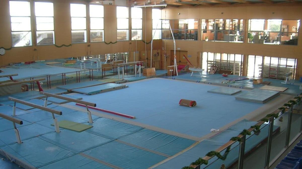 Imagen del pabellón de gimnasia artística en el CTEIB