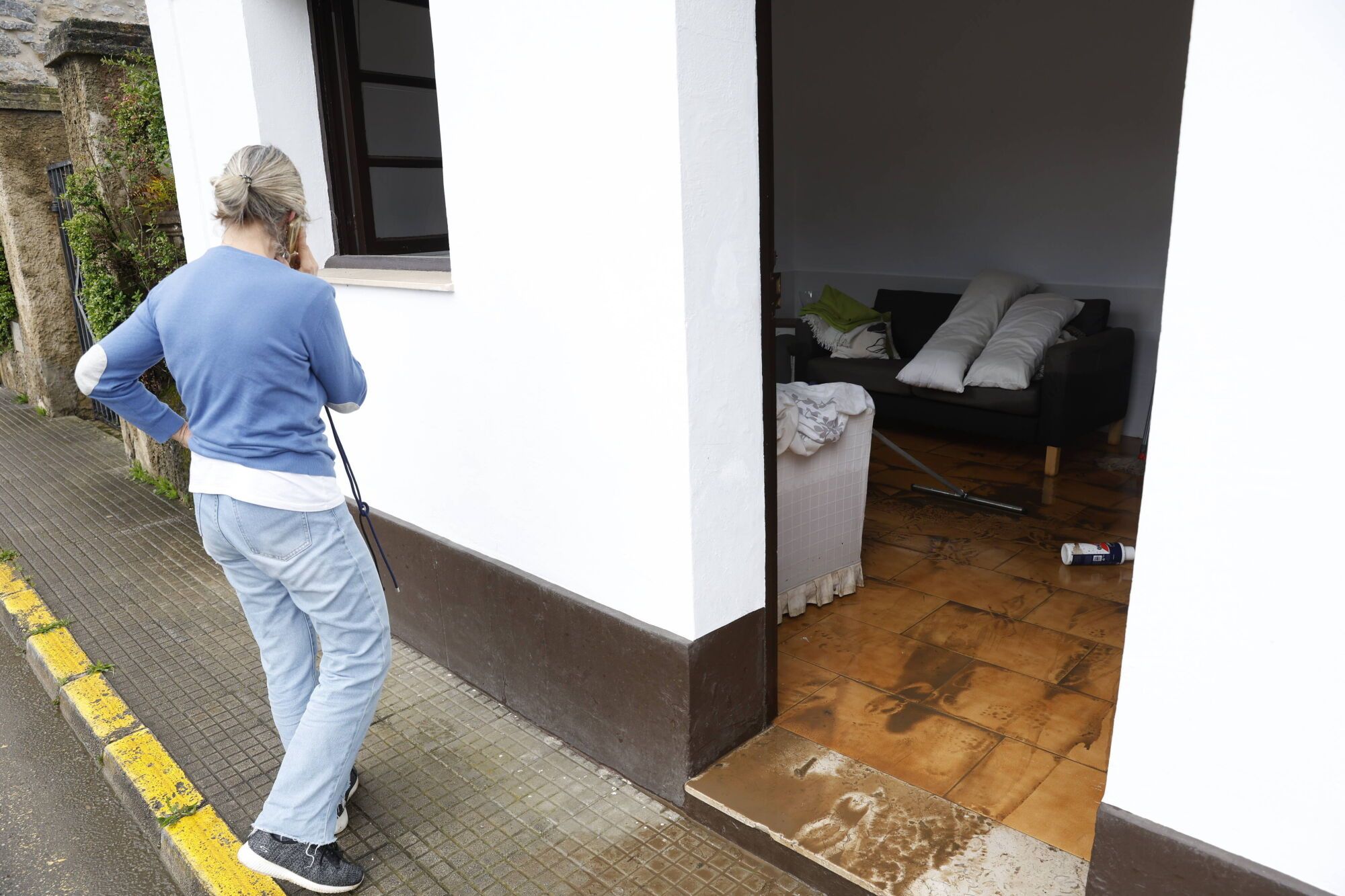 EN IMÁGENES: Caos en Colunga por las inundaciones de esta madrugada