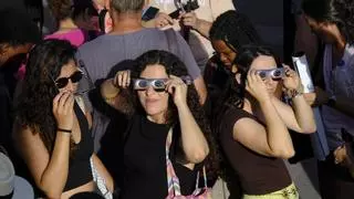 Un eclipse sobrecogedor desde la cumbre de Gran Canaria: "Ha sido un momento para comprender el espacio"
