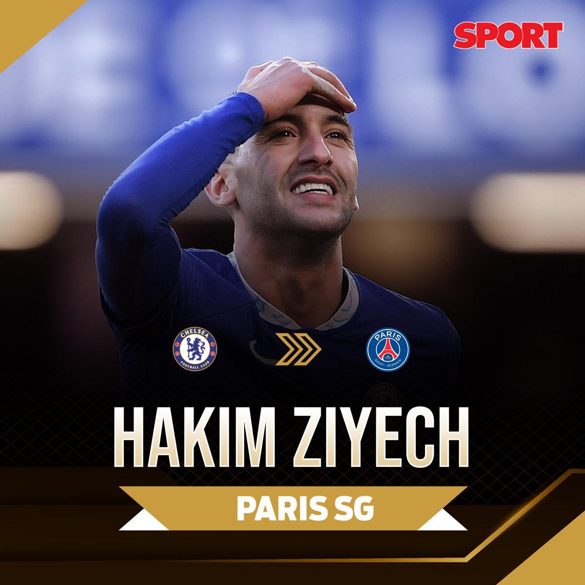 Ziyech iba a ser el nuevo fichaje del PSG procedente del Chelsea.