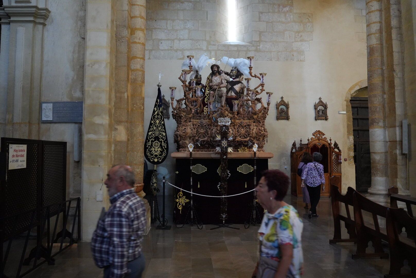 Nuestro Padre Jesús en su Coronación de Espinas de Fernán Núñez ya está en la iglesia de San Pedro