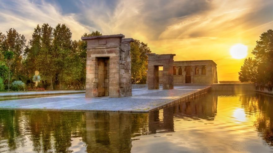 Atardecer en el Templo de Debod