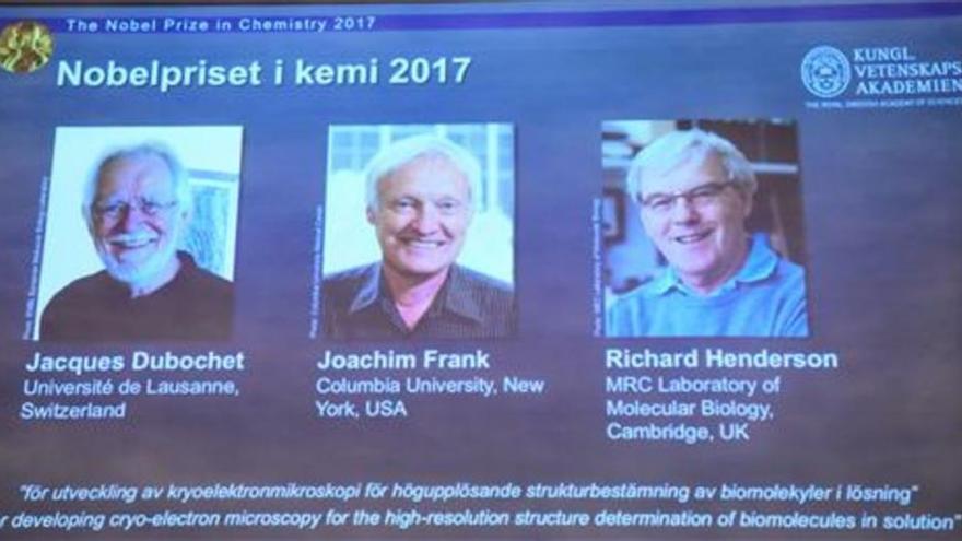 Tres investigadores de biomoléculas ganan el Nobel de Química