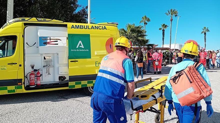 Tres heridos en un atropello múltiple en la terraza de un bar de Frigiliana
