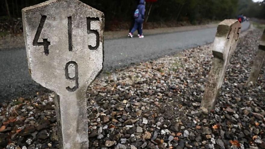 Un trecho del trazado de la Vía Verde entre Cerceda y Oroso.   | // EFE/CABALAR