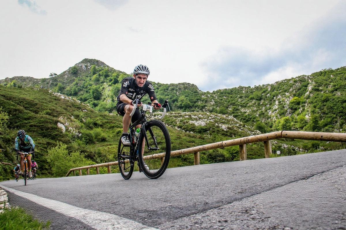 Imaxe da subida Clásica Covadonga no 2019.