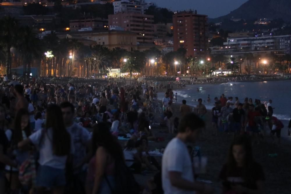 Málaga celebra la noche de San Juan en sus playas