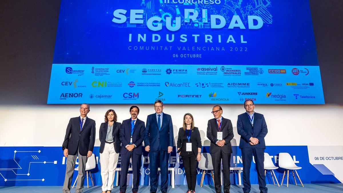 El II Congreso de Seguridad Industrial, organizado en Alicante por FEMPA, contó con la presencia de Ximo Puig, presidente de la Generalitat y la secretaria autonómica Empar Martínez.