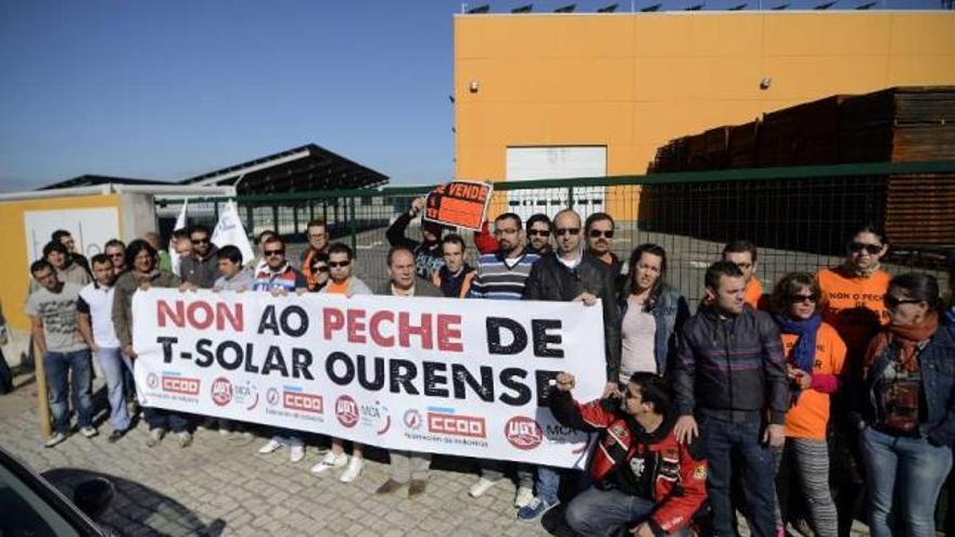 Instalaciones de la empresa T-Solar en el Parque Tecnológico de Ourense.  // Jesús Regal