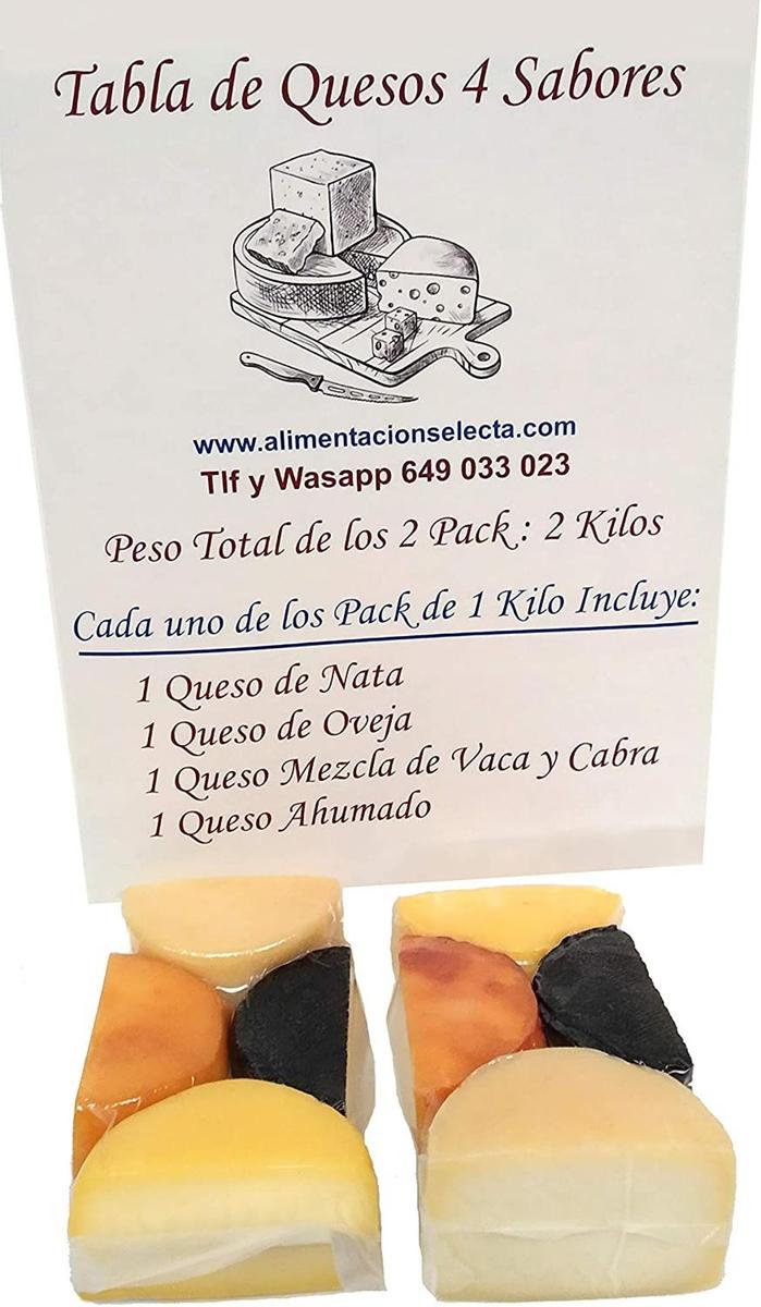 Tabla de quesos 4 sabores, de Bonito (32,90 euros)