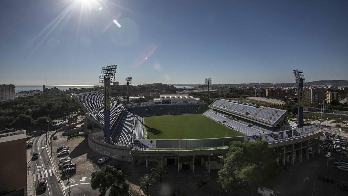 Imagen aérea del estadio Rico Pérez