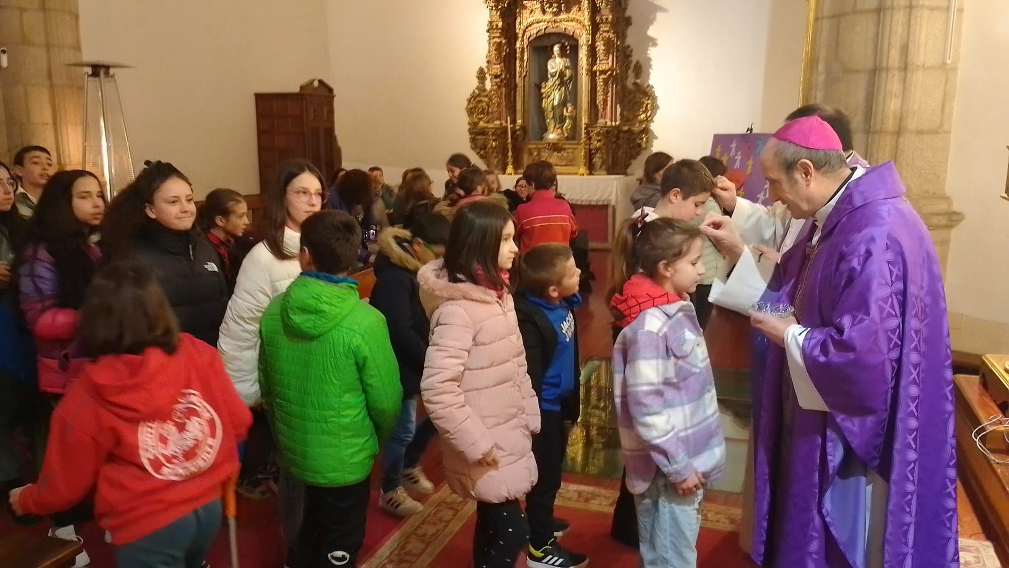 GALERÍA | El obispo de Astorga celebra el Miércoles de Ceniza en Sanabria