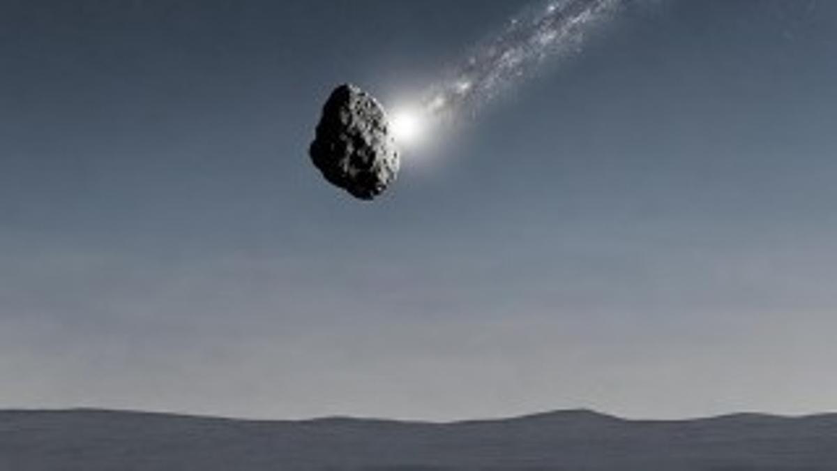 Simulación del asteroide 2007 FT3.
