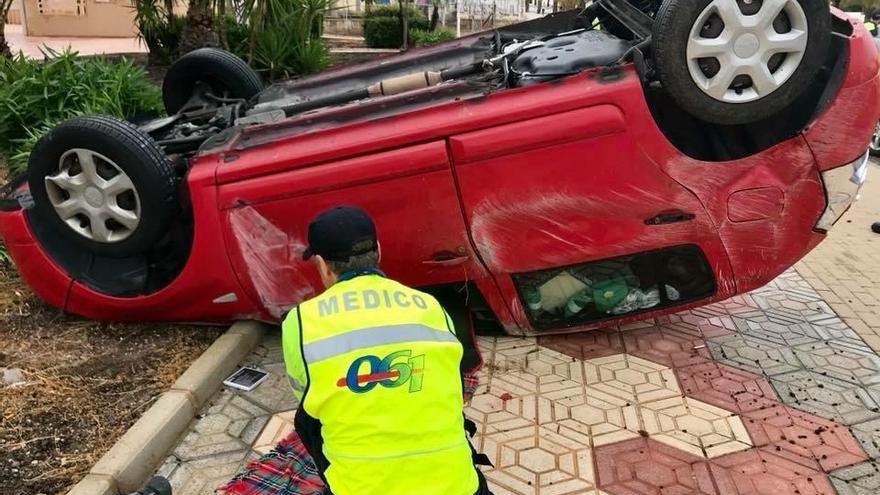 Dos personas resultan heridas en un accidente de tráfico registrado en La Manga