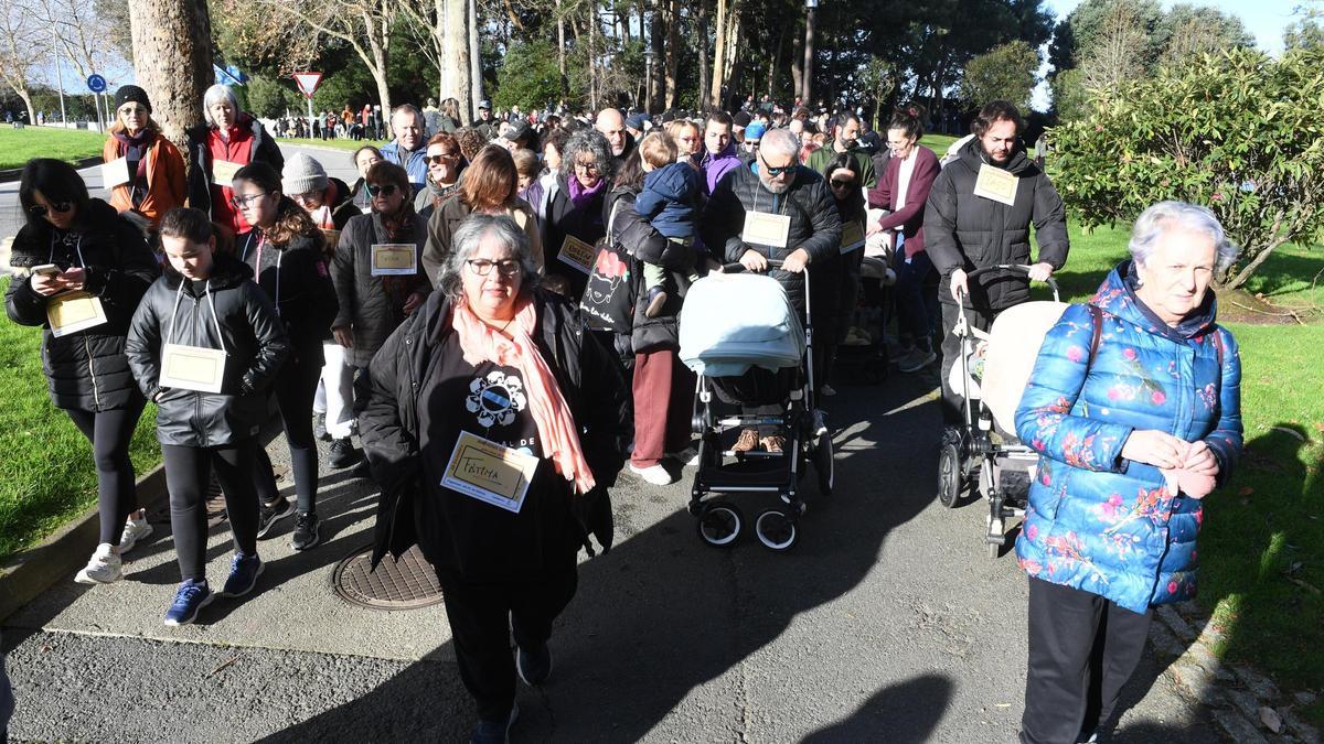 Andaina solidaria en Oleiros