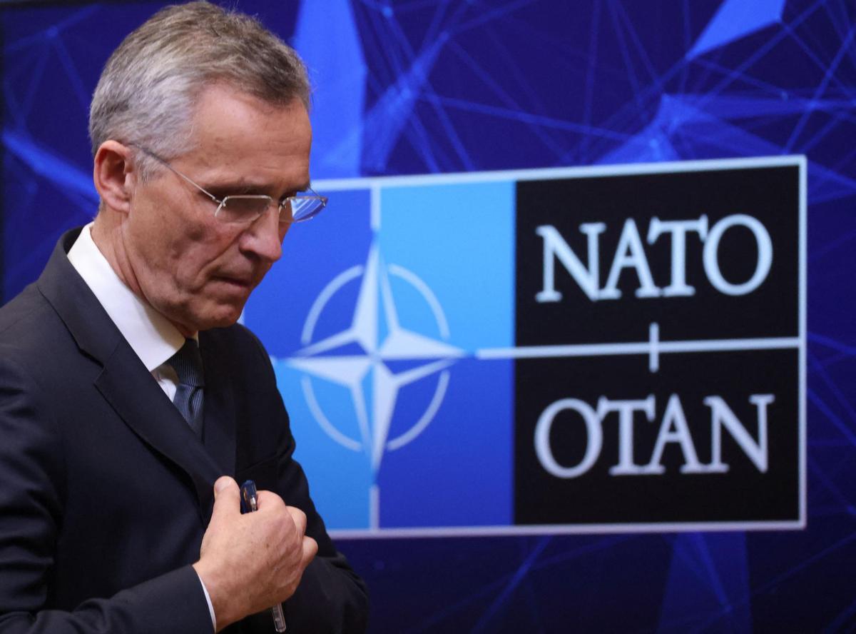NATO Secretary-General Jens Stoltenberg holds a news conference in Brussels