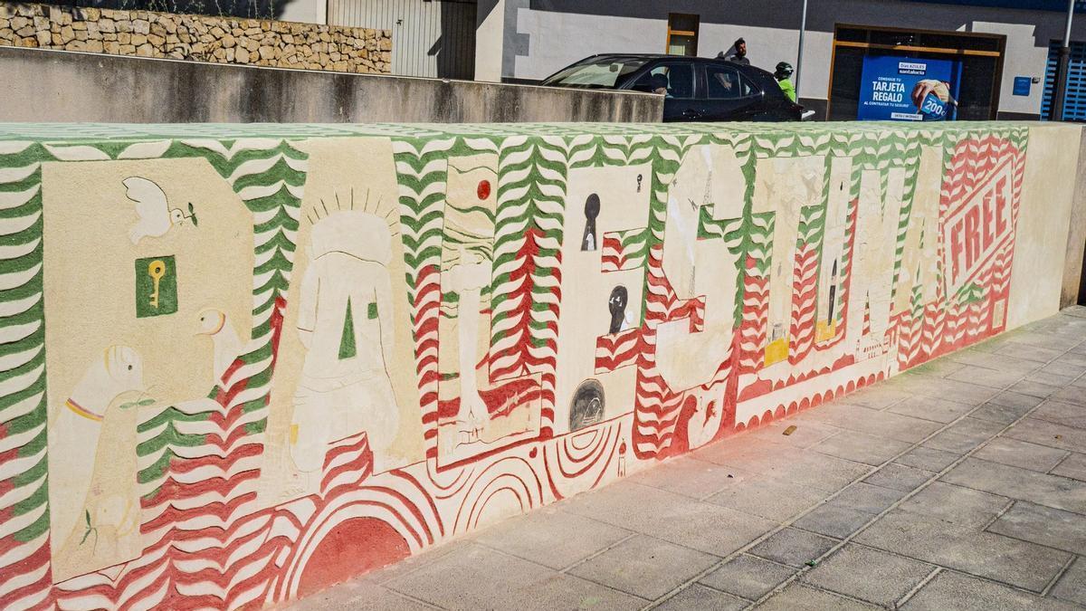 El mural por Palestina en Xàbia