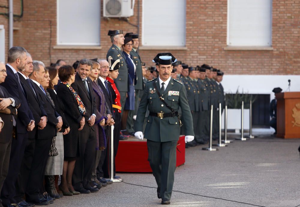 Toma de posesión del nuevo coronel jefe de la Comandancia de la Guardia Civil de Málaga