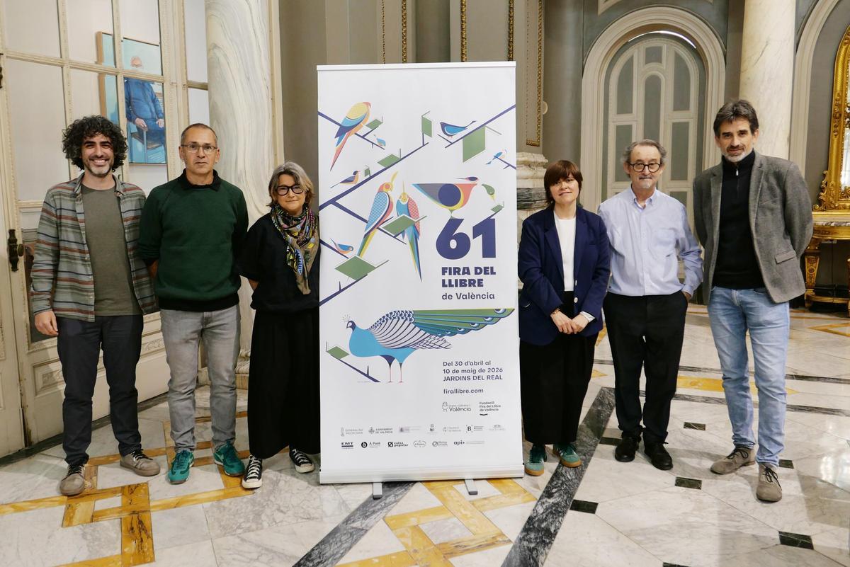 Presentación hace una semana de la 61 edición de la Fira del Llibre en el Ayuntamiento de València.
