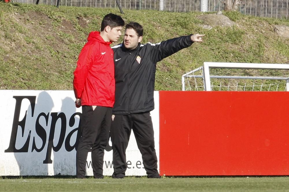 Entrenamiento del Sporting