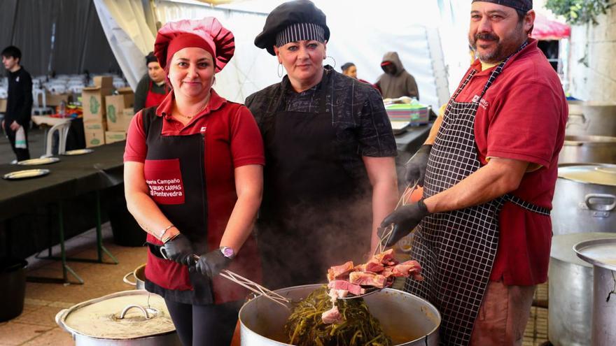 Preparación del plato en la cita del pasado año.   | // I. ABELLA