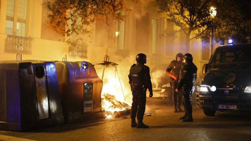 Disturbios y cargas policiales en Madrid por el conflicto de Burgos