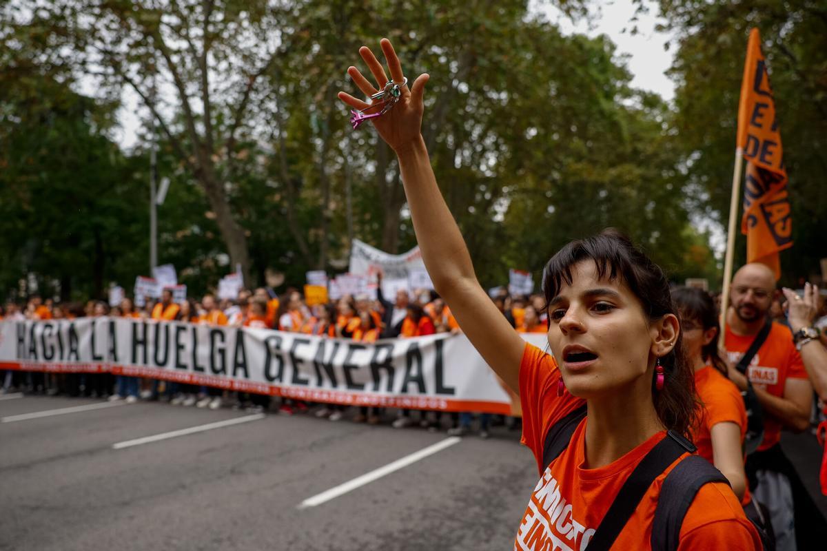 Imágenes de la manifestación por la vivienda en Madrid. Imágenes de la manifestación por la vivienda en Madrid.
