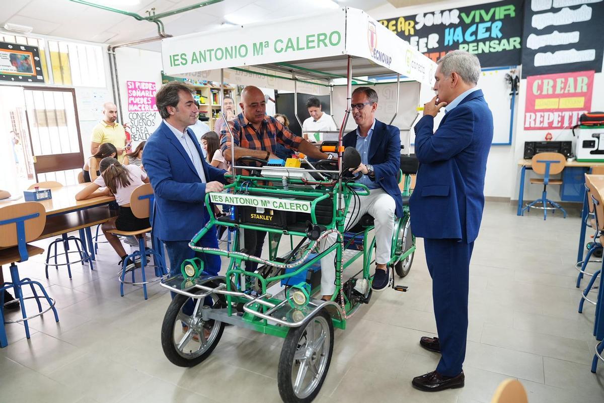 El delegado de Eduación, en la apertura de curso para Secundaria, FP y Bachillerato, en Pozoblanco.