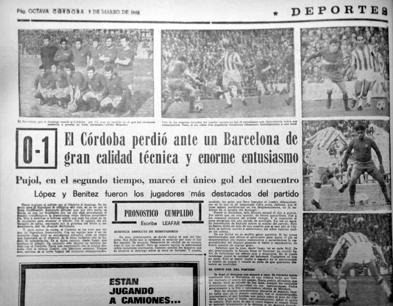 Los ocho Córdoba-Barça en Primera