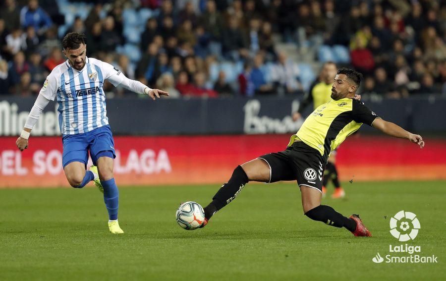 Partido del Málaga CF y el Tenerife en La Rosaleda.