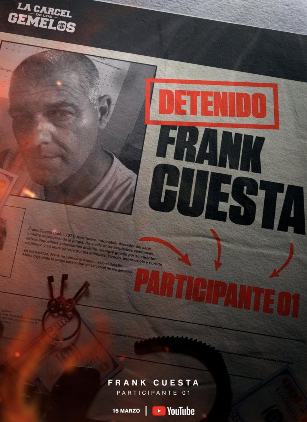 Frank Cuesta vuelve a un reality de la mano de los gemelos