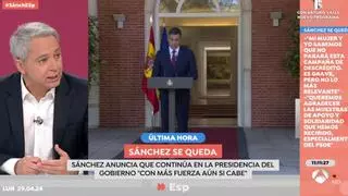 Vicente Vallés, en 'Espejo Público' tras la decisión de Sánchez: "Entramos en una fase de culto a la personalidad"
