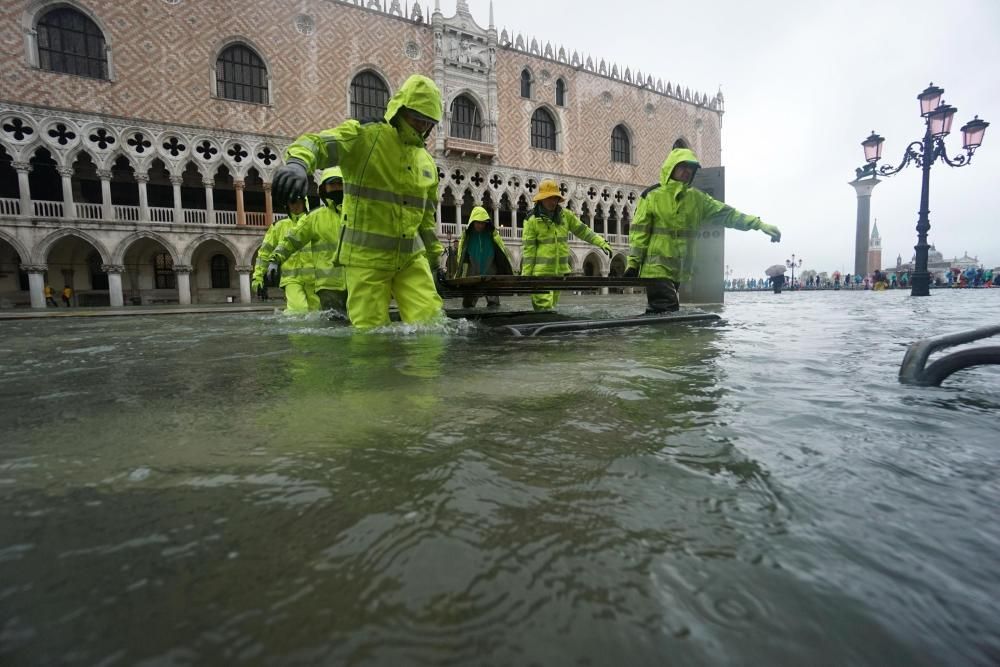 Graves inundaciones en Venecia