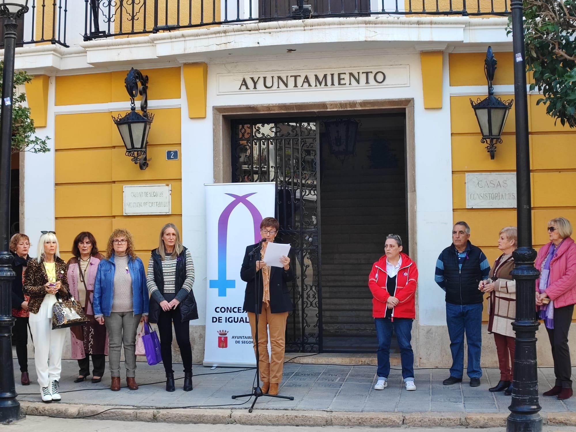 25-N en Castellón: La provincia clama contra la violencia de género. Imagen de Segorbe