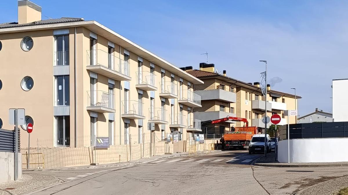 El carrer Verge de Núria on se situa l'habitatge.