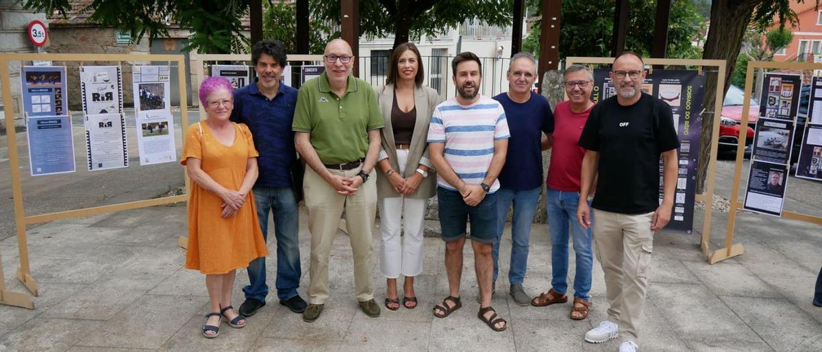 Xosé Carlos Valcárcel y Ana Peleteiro, en la presentación de Emulart. |  FdV