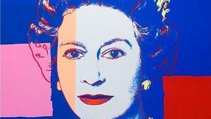 La reina Isabel II inmortalizada por Andy Warhol.