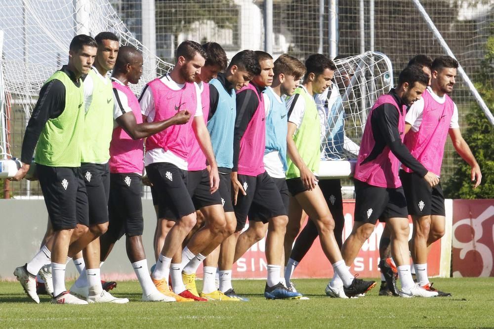 Entrenamiento del Sporting