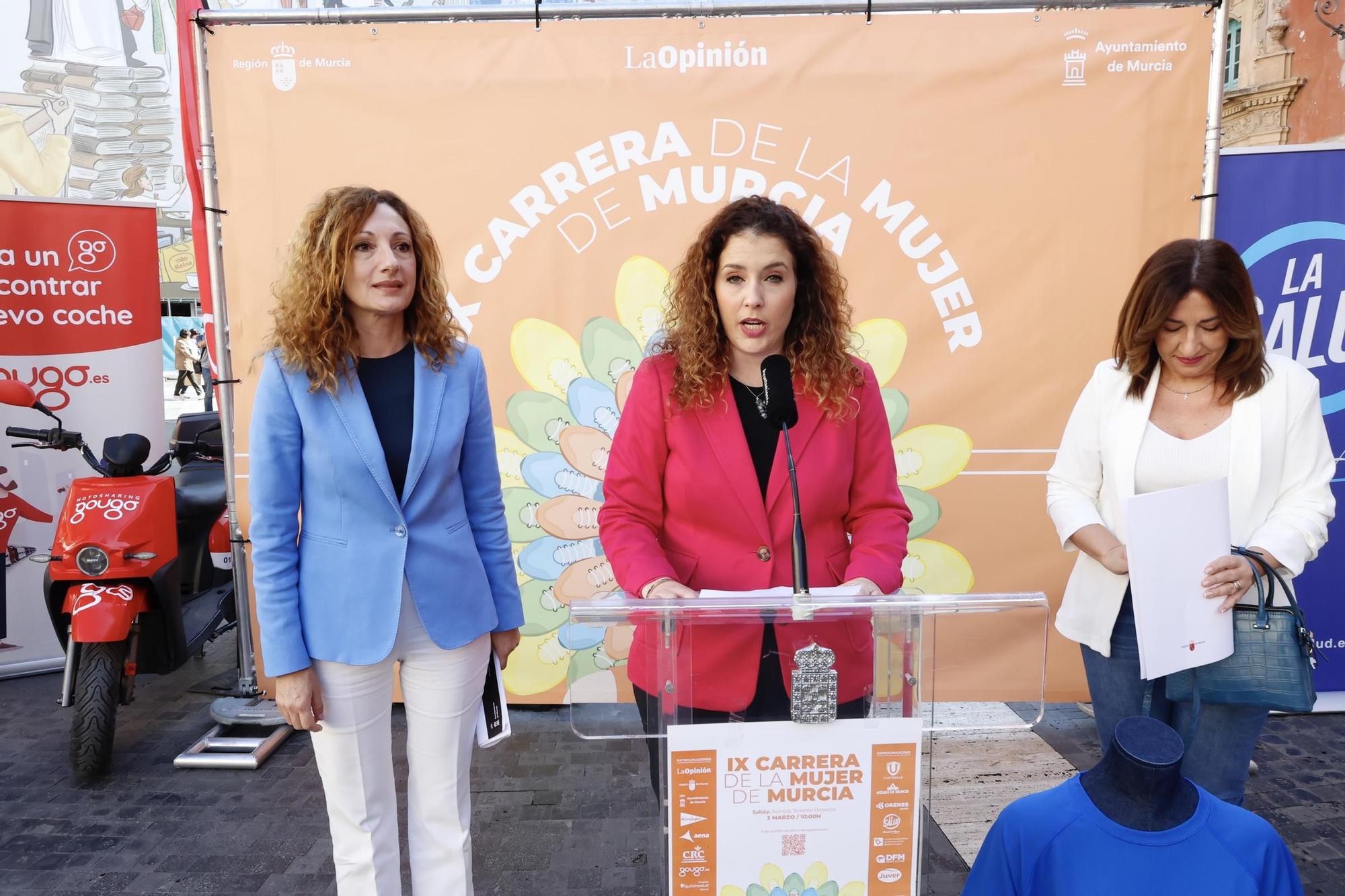 Las imágenes de la presentación de la Carrera de la Mujer 2024 en Murcia